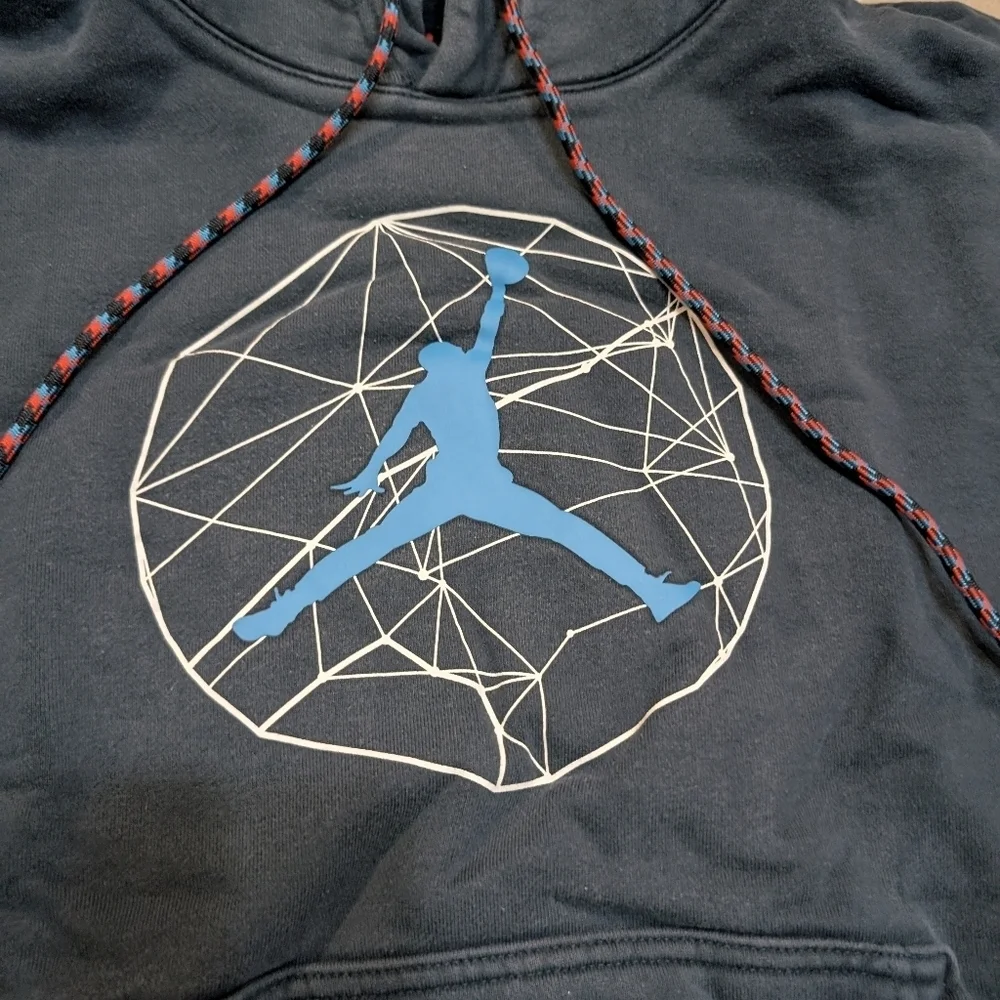 Air Jordan Nike Hoodie Mens S Navy Sports MJ